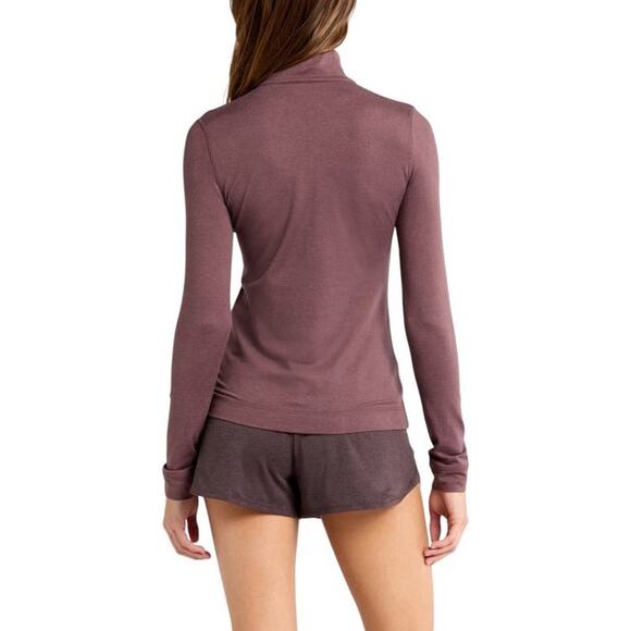 Vuori Dark Mauve Halo Essential Half Zip Pullover Sweatshirt XL Athleisure - Picture 5 of 8